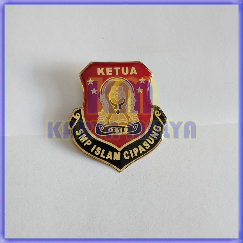 Pin Osis SMK SMA Logo OSIS Custom Nama Sekolah - Karya Mulya