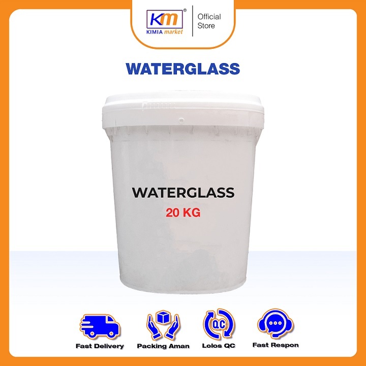 Sodium Silicate Waterglass 20kg / Bahan Industri / Sodium Silikat / Penguat Struktur Material / Baha