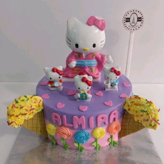 

Hellokitty cake