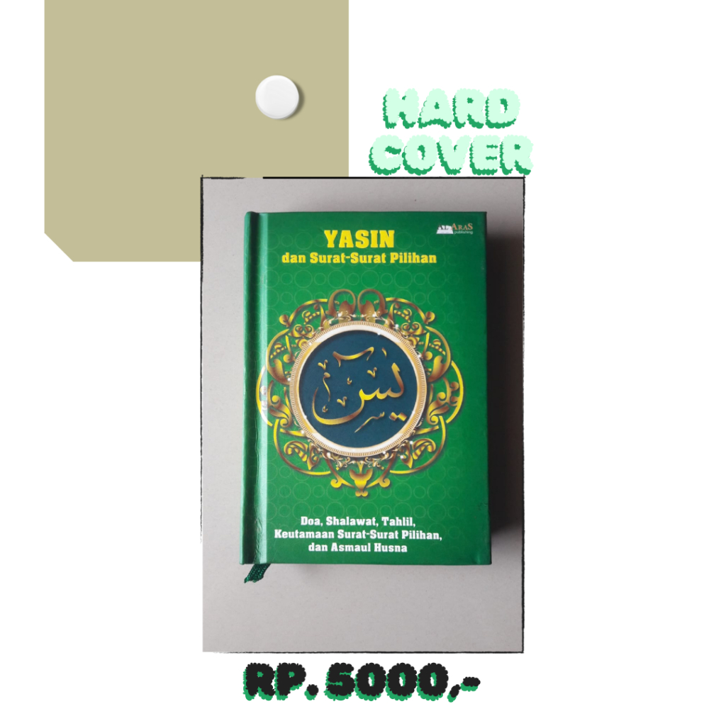 Buku Yasin Hard Cover , Di Lengkapi Dengan Surah-surah Pilihan Varian Hijau