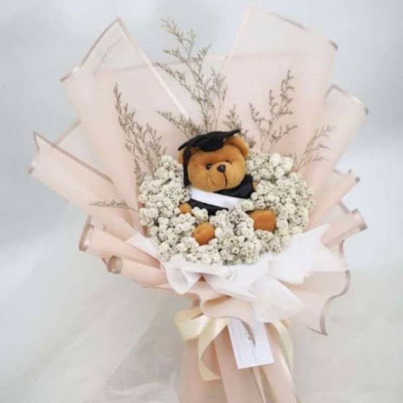 BOUQUET BONEKA WISUDA/BUCKET UANG BONEKA WISUDA/BUCKET WISUDA MURAH/BOUQUET WISUDA BUNGA/BOUQUET UAN