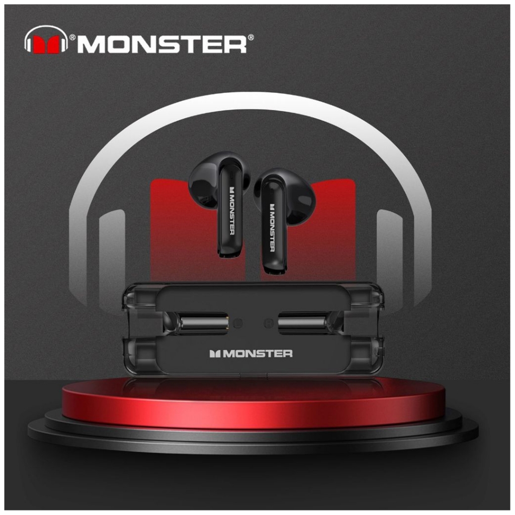 Monster XKT08 Putih Wireless Earphone Bluetooth Headset Headphone Earbuds