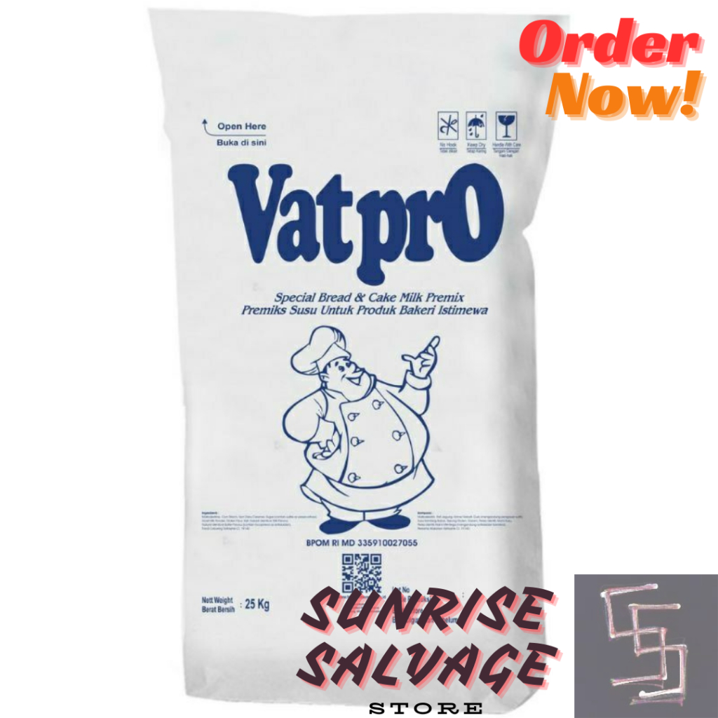 

Susu Bubuk Vatpro untuk Kue / Vatpro Milk Powder / Good Quality REPACK (500 gram - 1000g/1kg)