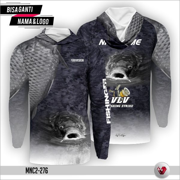 Baju Jersey Mancing / Kaos Fishing / Baju Fishing Mania / Mancing Club FullPrint GRATIS NAMA & LOGO.