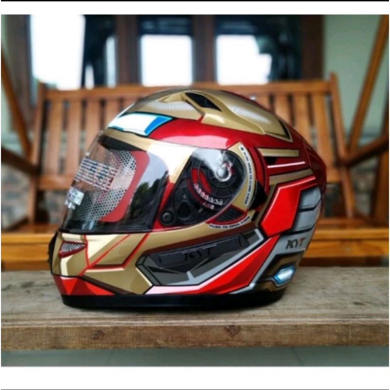Helm FullFace Kyt , Edition Marvel Iron Man