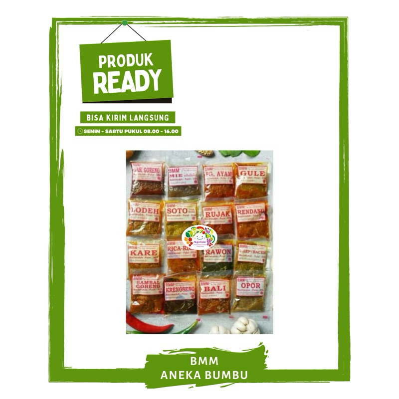 

Aneka Bumbu Instant / BMM / BMN / Bumbu Bahan Masak Ready On Mallahrizwa