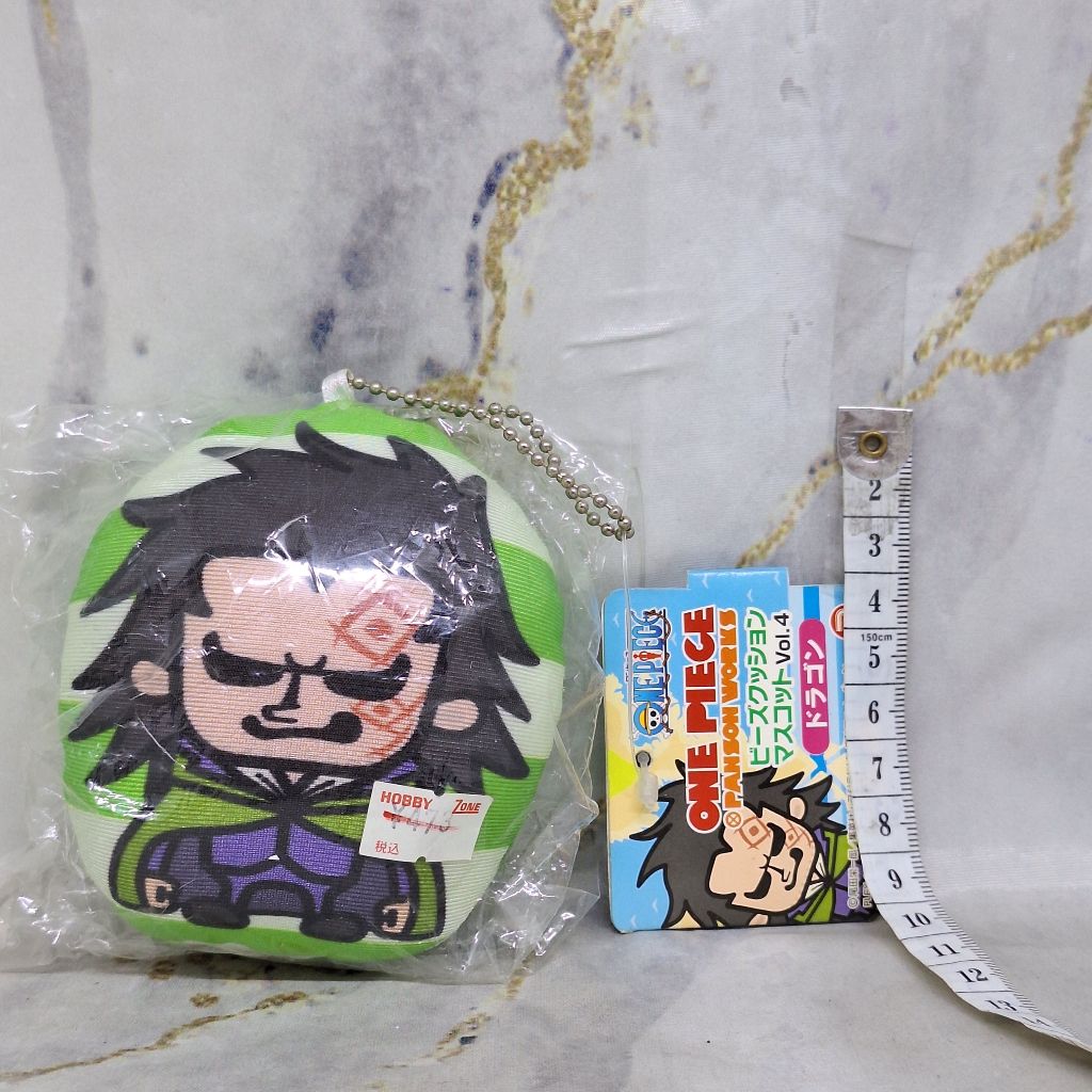 One Piece Monkey D Dragon Cushion Plush Keychain Gantungan Kunci Panson Works Vol 4