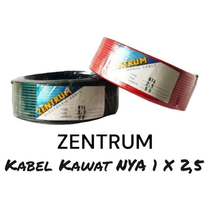 kabel listrik zentrum super kawat NYA 2,5 (50yard)