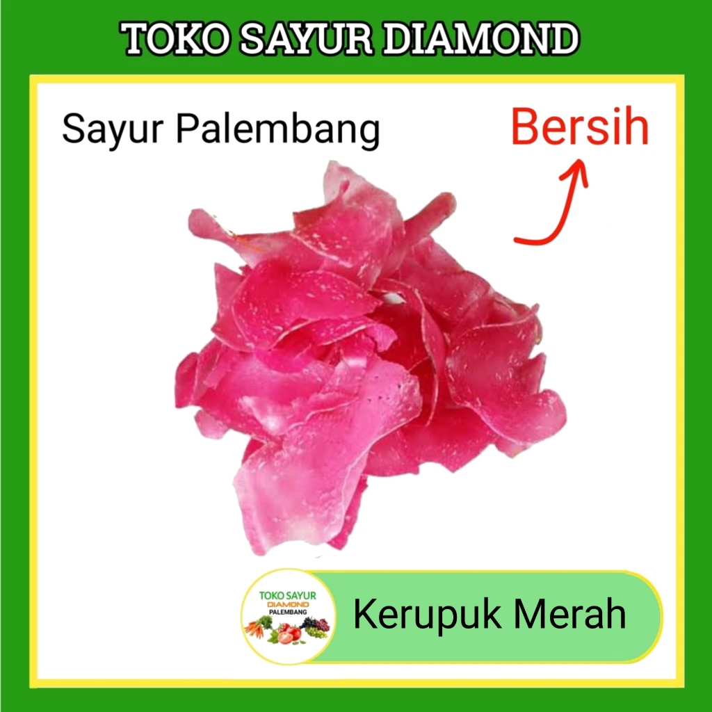 

Kerupuk Merah 1 Bungkus 350 gram - Toko sayur Diamond Palembang