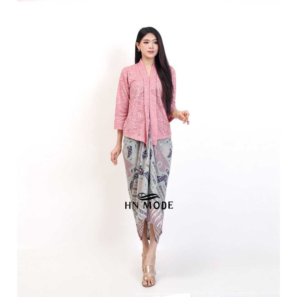 SET KEBAYA FLOY BROKAT KUTU BARU JUMBO / KEBAYA BUSUI FRIENDLY MODERN / BAJU WANITA PESTA LD 110 120