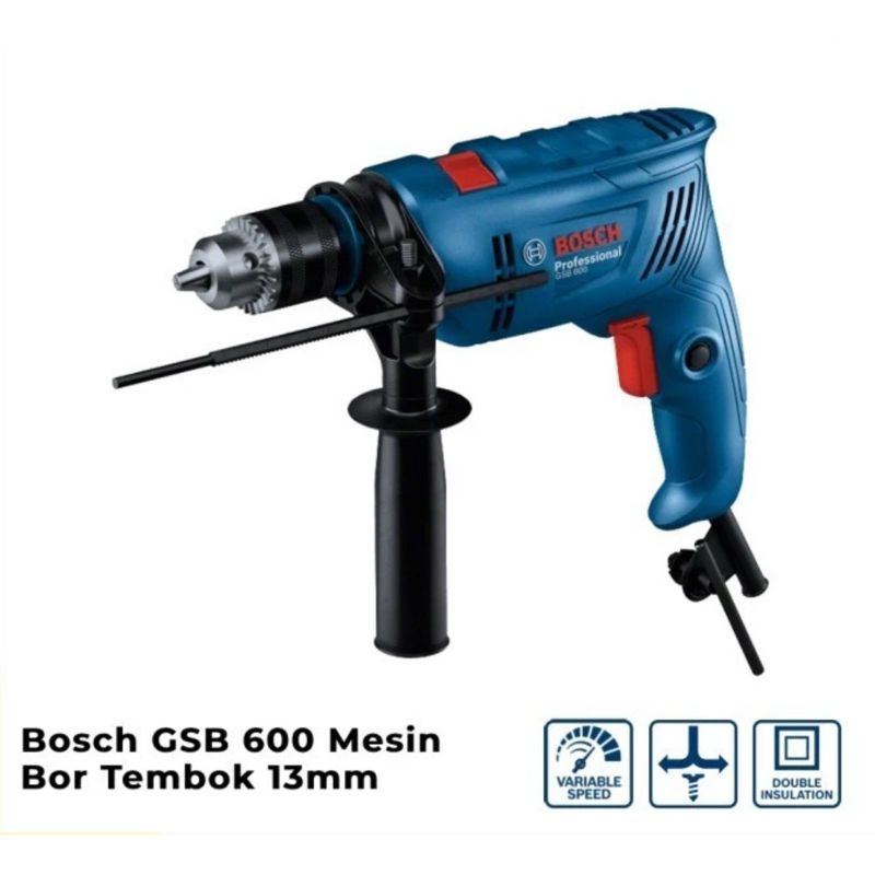 BOSCH impact drill GSB 600 - original bor - original BOSCH impact Drill - original bor tangan - orig