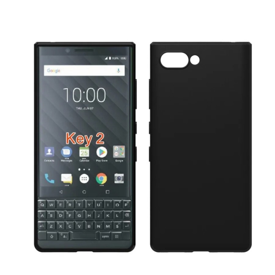 Softcase Matte Blackberry KEY2 Premium Frosted Silikon Case