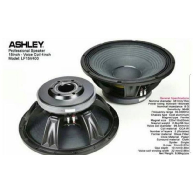 Speaker Ashley 15 Inch LF15V400