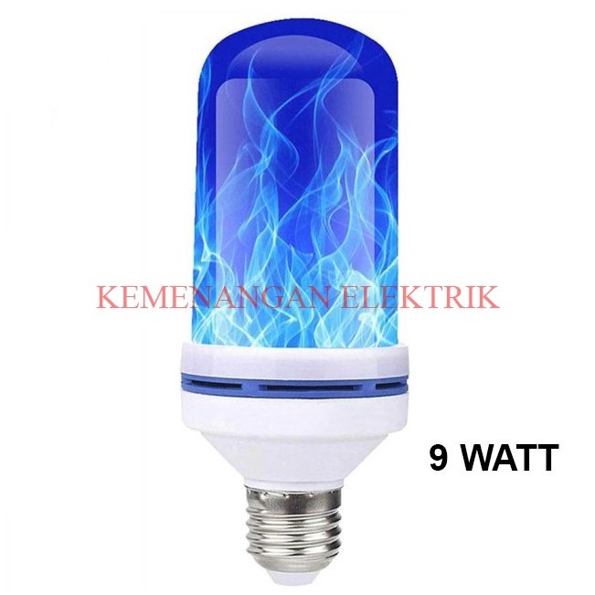 Dijual MEIWA LAMPU BOHLAM EFEK API 9W BIRU LED FLAME BLUE EFFECT BULB CAFE 9 WATT 9 W 9WATT E27 OBOR