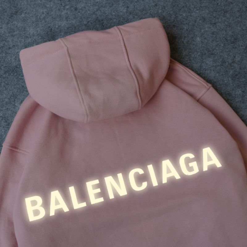 JAKET SWEATER HOODIE BALENCIAGA REFLECTIVE FULL TAG LABEL