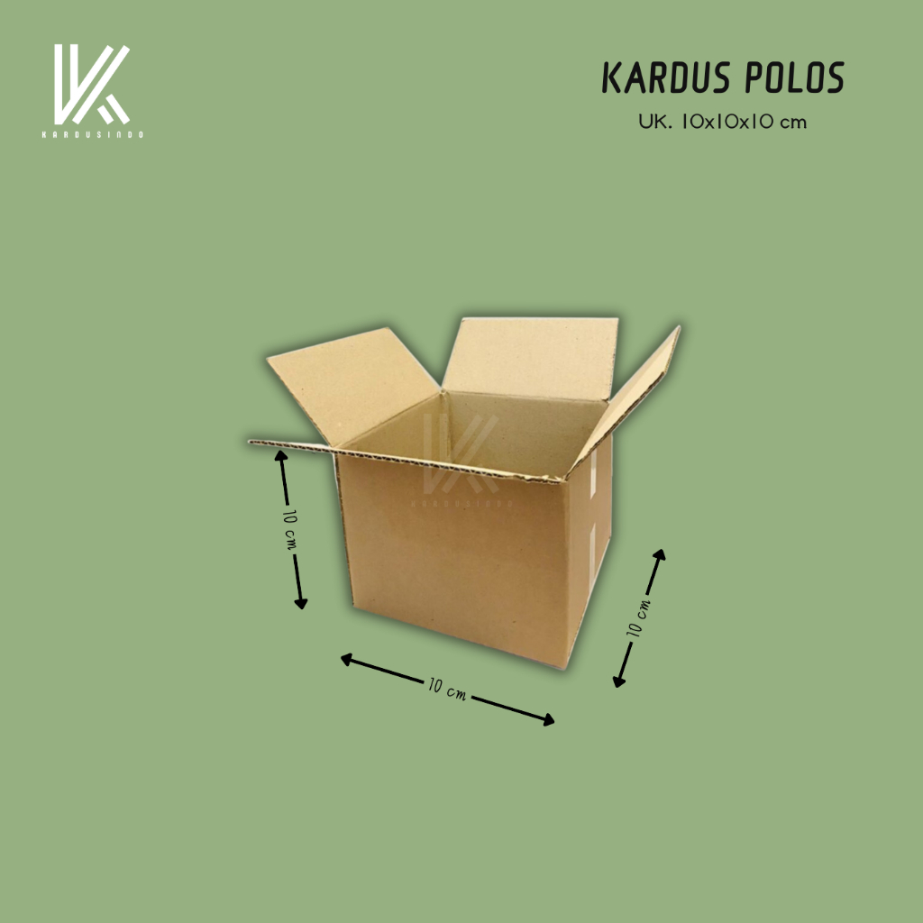 

KARDUS BOX POLOS BARU UK 10x10x10 CM
