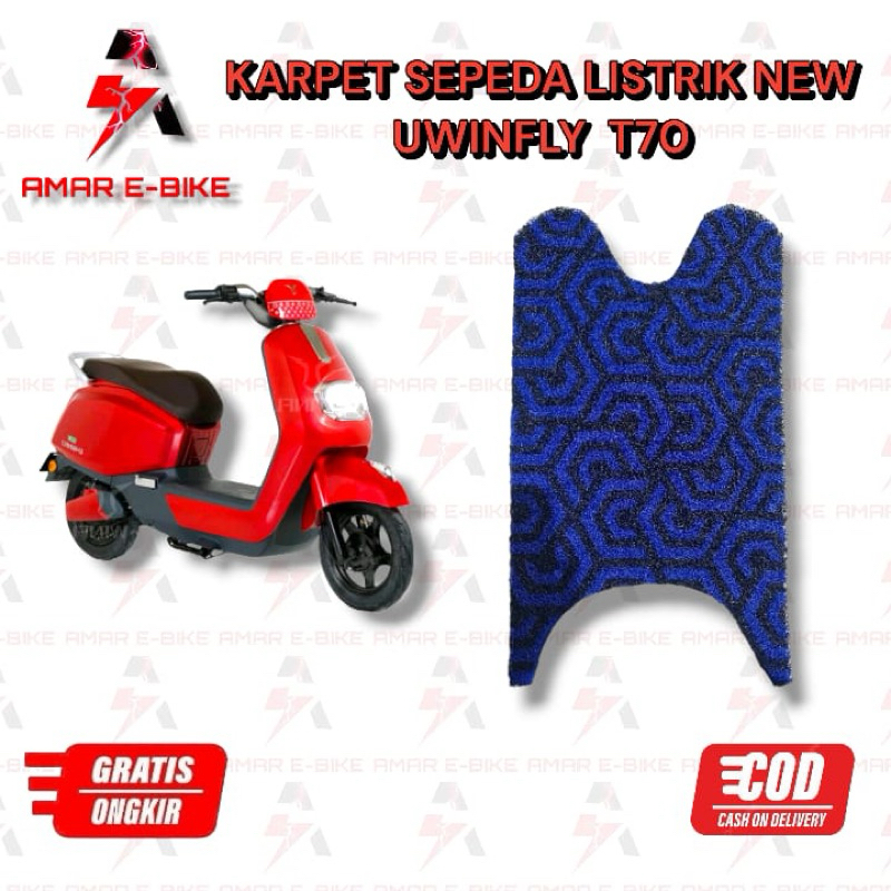 Karpet Alas Kaki Sepeda Motor Listrik Uwinfly NEW T70 Premium