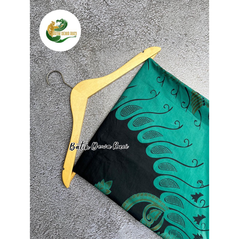 Batik Dewa Ruci Kain Batik Solo Kasworo Hijau 100% Katun Bahan Rok / Bahan Rok Lilit / Bahan Blouse 