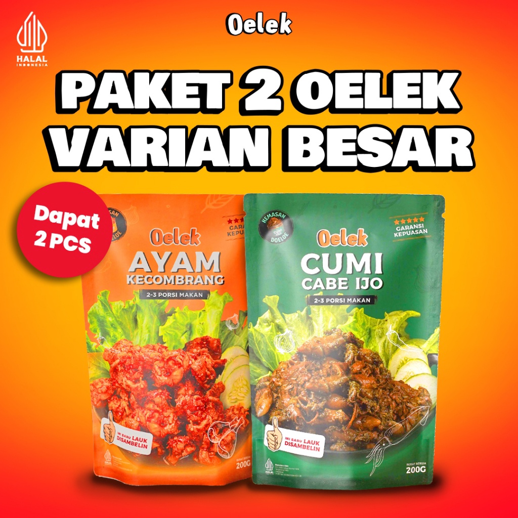 

Termurah Oelek Paket 2 Varian Besar Ayam Betutu Iga Emplok Cakalang Balado Cumi Cabe Ijo Ayam Kecombrang Lauk Siap Saji