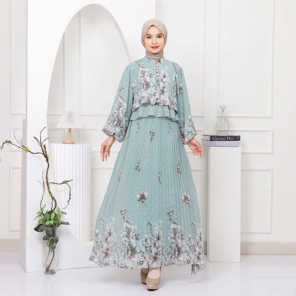 Gamis Maxy Dress Ceruti CRT Zoya