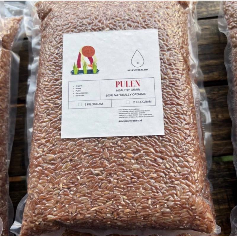 

Beras Merah Organik Pulen Pandan Wangi ( Organic Red Rice )