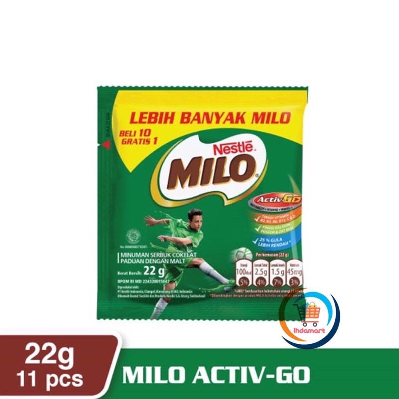 

Terlaris Milo ActivGo Sachet 22gr Isi 1 pcs