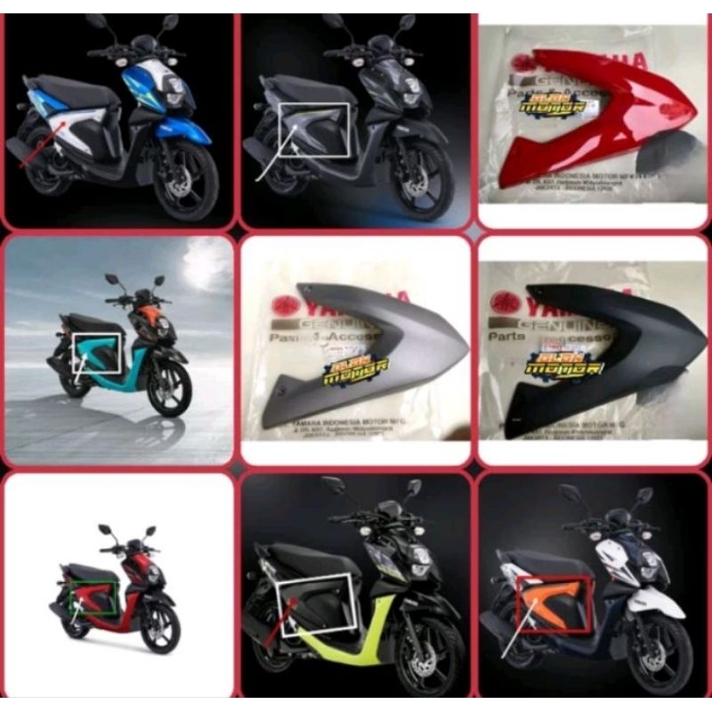 COVER BODY SAMPING X RIDE 125 KIRI ORIGINAL