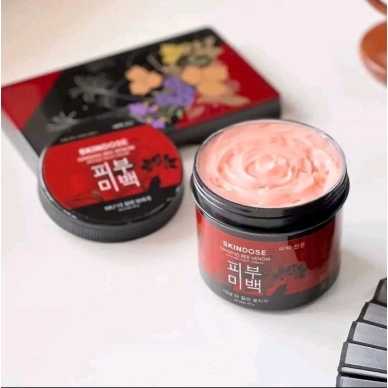 100% ORI  SKINDOSE GINSENG BEE VENOM BODY CREAM 400gr VIRAL THAILAND serum badan tubuh pemutih super