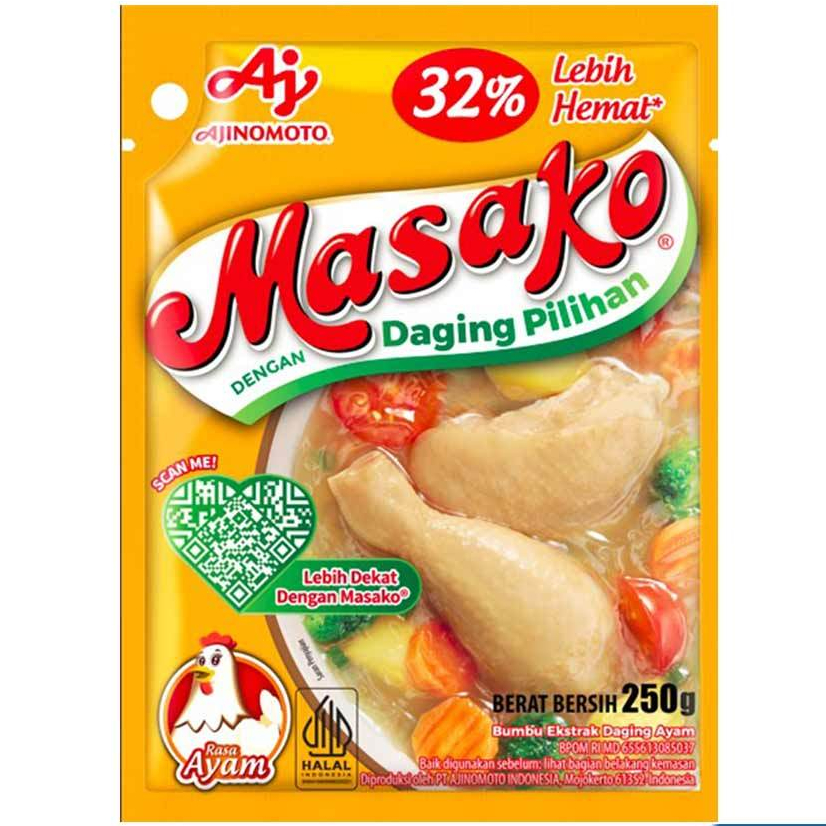 

Ajinomoto Penyedap Rasa MASAKO Ayam 250gr