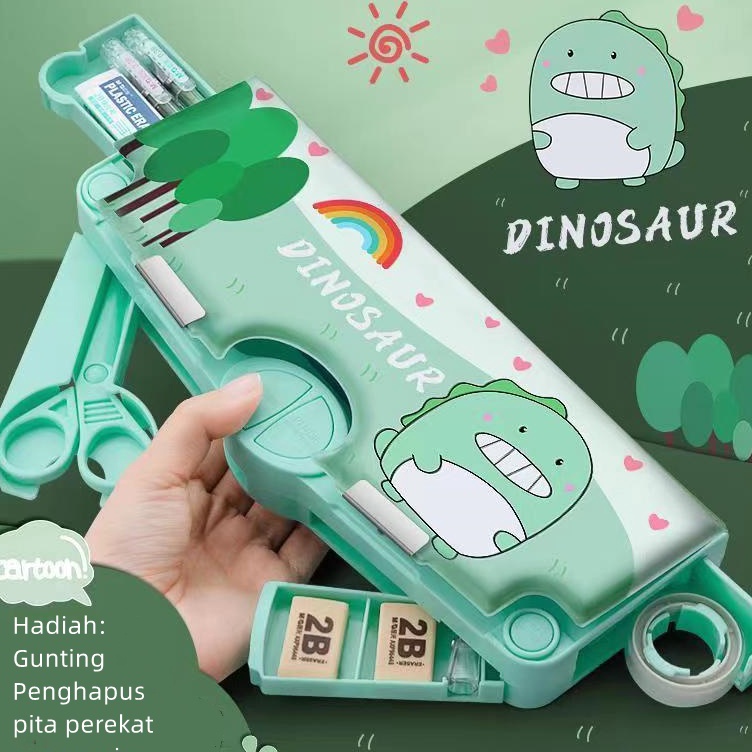 

Tempat pensil multifungsi kartun tempat pensil multifungsi anak berkapasitas besarTempat pensil yang menyenangkan