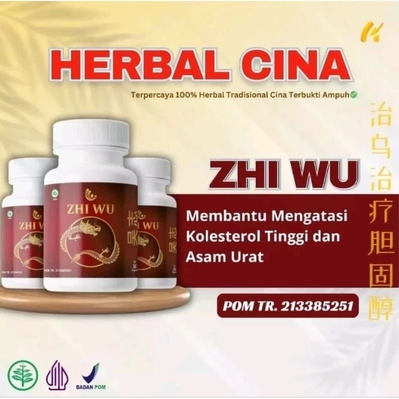 ZHI WU Obat Herbal Cina Untuk Asam Urat Tulang Nyeri Sendi Dan Rematik Ampuh Original Terbaik BPOM