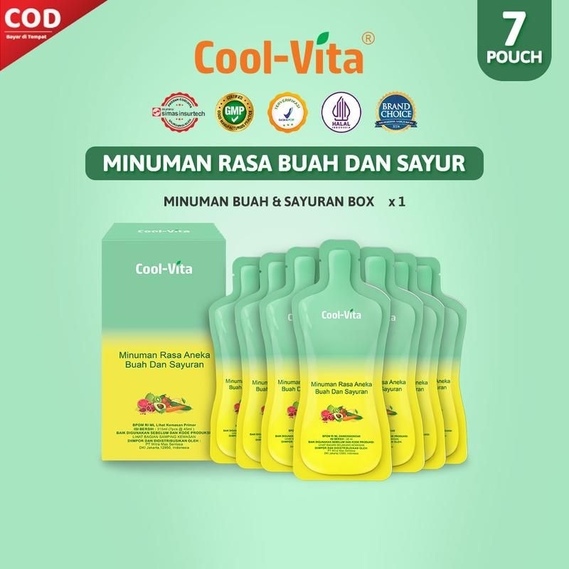 Coolvita Slimkeep Fiber Detox Drink Minuman Rasa Ekstrak Buah dan Sayuran  / coolvita fiber drink