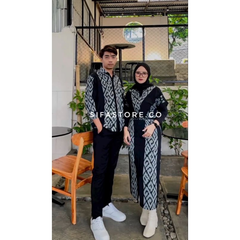 (READY STOK) - BAJU TENUN COUPLE PASANGAN -  BAJU COUPLE KELUARGA - BAJU COUPLE TENUN -   BATIK COUP
