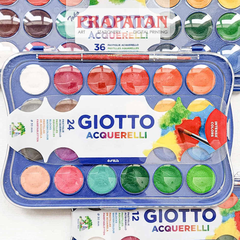 

Big Sale Giotto Acquerelli Watercolor Cake Set dia 3mm Cat Air Set