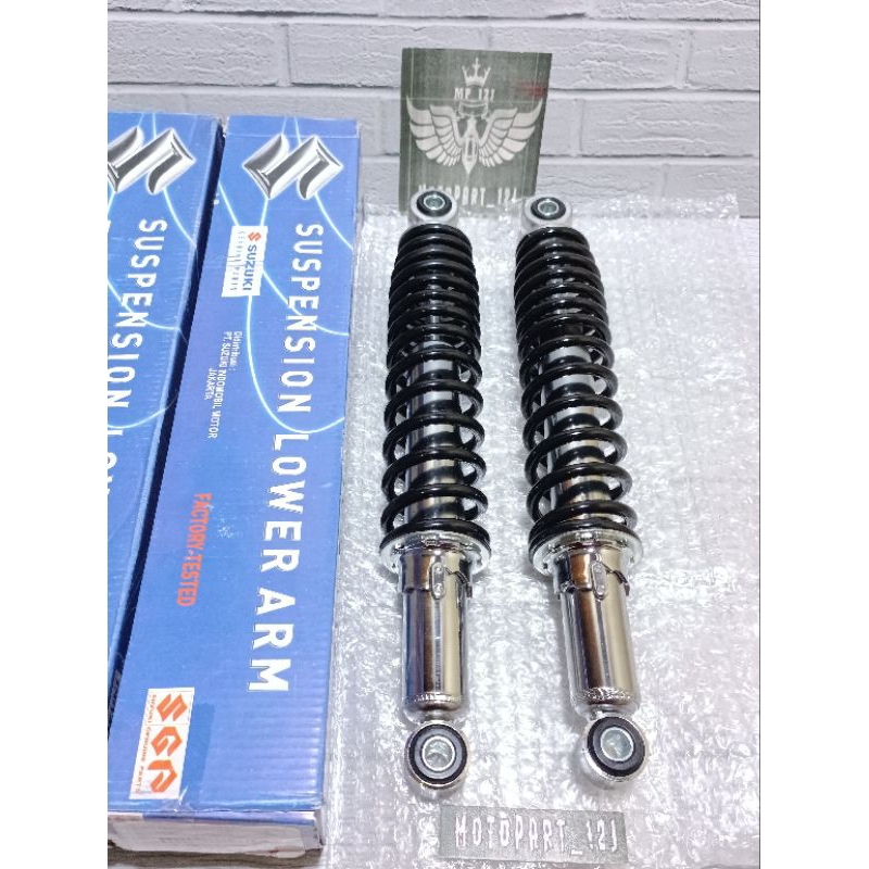 Shockbreaker Belakang (hitam) Shock Suzuki Shogun 125 SP Shogun 125 FL Axelo 125  Arashi 125 Asli Or