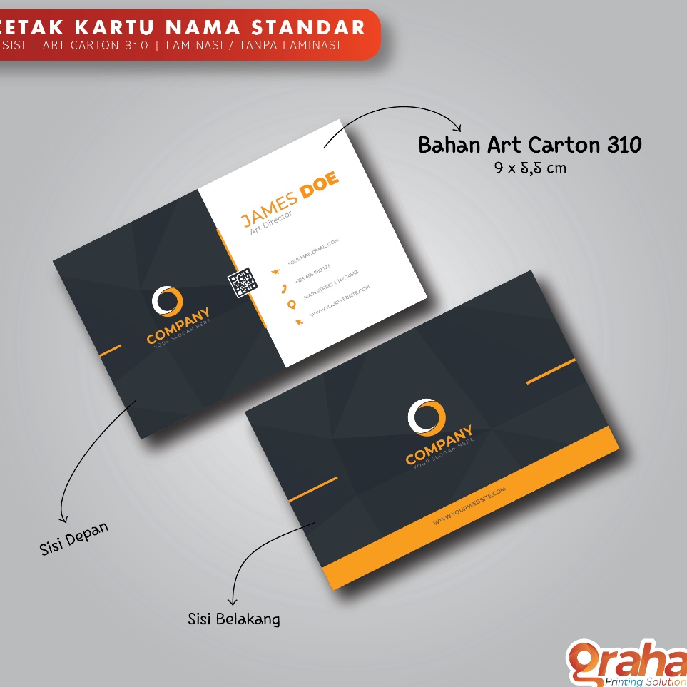

Terkini Cetak Kartu Nama Standar 2 Sisi