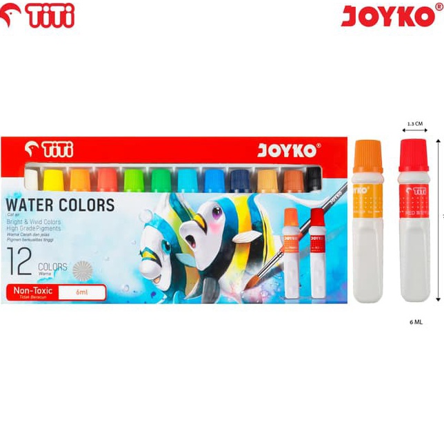 

Mewah Water Color Cat Air Joyko TiTi WAC6ML12 Warna