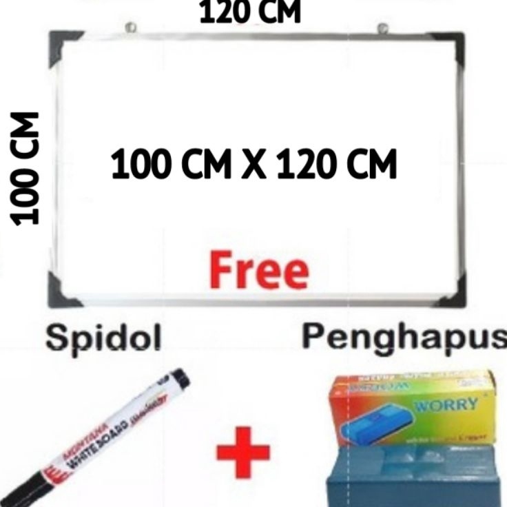 

PAPAN TULIS WHITEBOARD 8 X 12 CM SPIDOL DAN PENGHAPUS