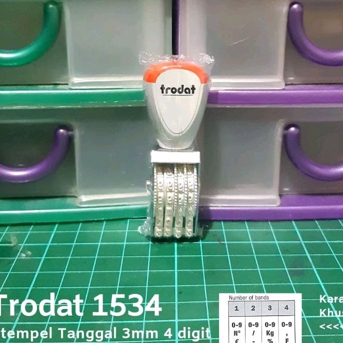 

Stempel Manual Angka 4 Digit 3 mm 5 mm Trodat 1534 1554