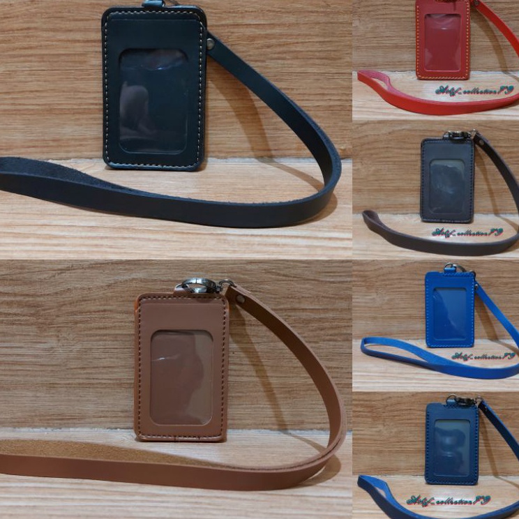 

Terlaku Tempat Id Card Polos Kulit Holder Id Card Kulit Kalung