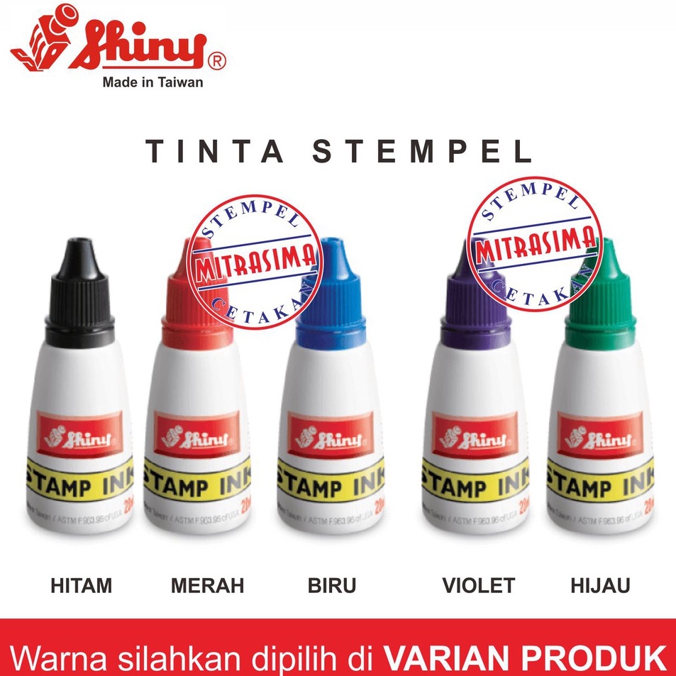 

Pilihan Terbaik Tinta stempel berkualitas Merk Shiny