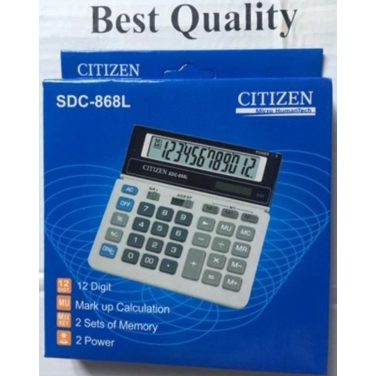 

Calculator Meja CiITIZEN SDC868L Kalkulator Desktop SDC868L