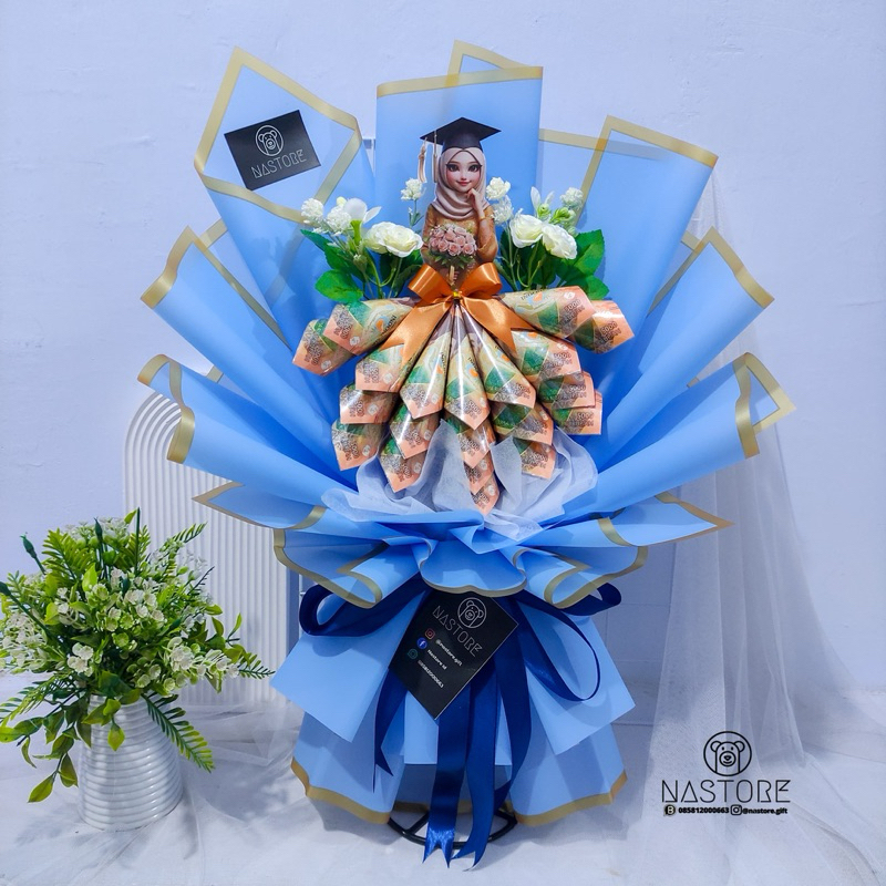 BUKET WISUDA PRINCESS UANG MAINAN