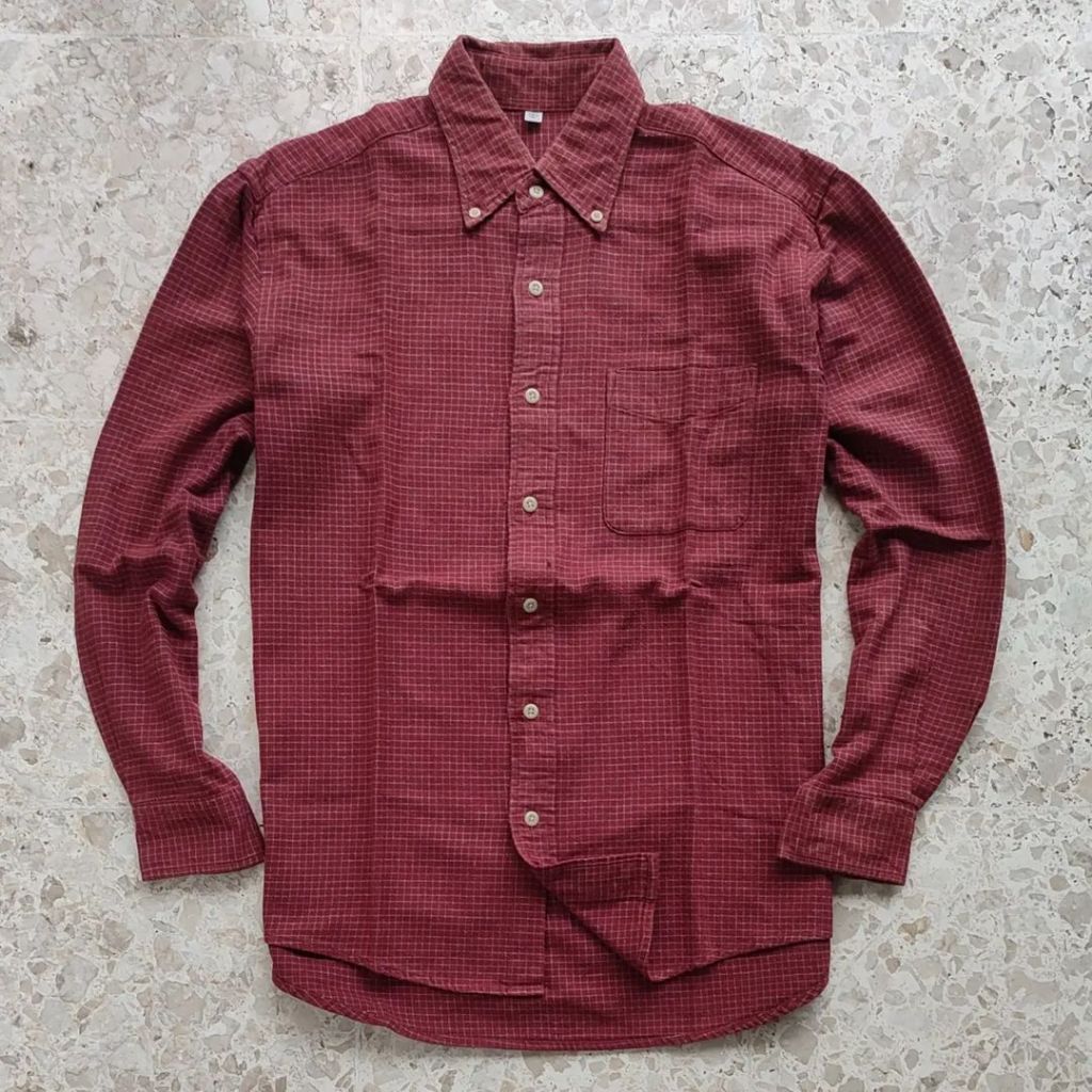 Kemeja Flanel Lengan Panjang UNIQLO Second Original Ukuran M - FLPUNI020M