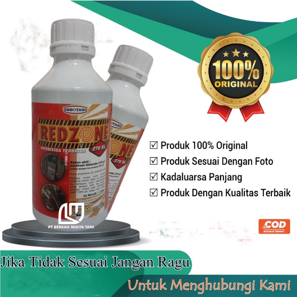 Herbisida Kontak Redzone 276SL Pembasmi Rumput Liar Ampuh 1 Liter Siap Pakai