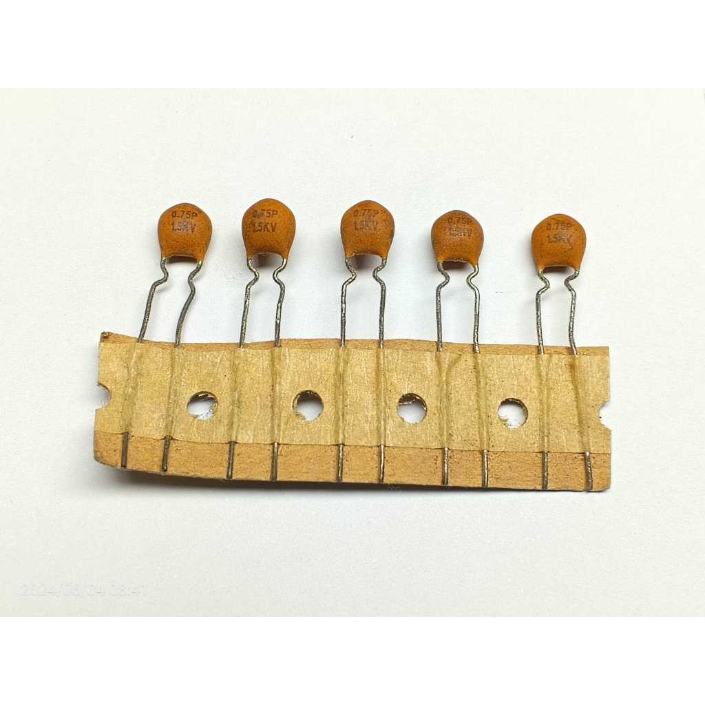 0.75 pf 0.75pf 1500v presisi kapasitor keramik capasitor ceramic non polar 1k5v 0,75pF 0,75 pF
