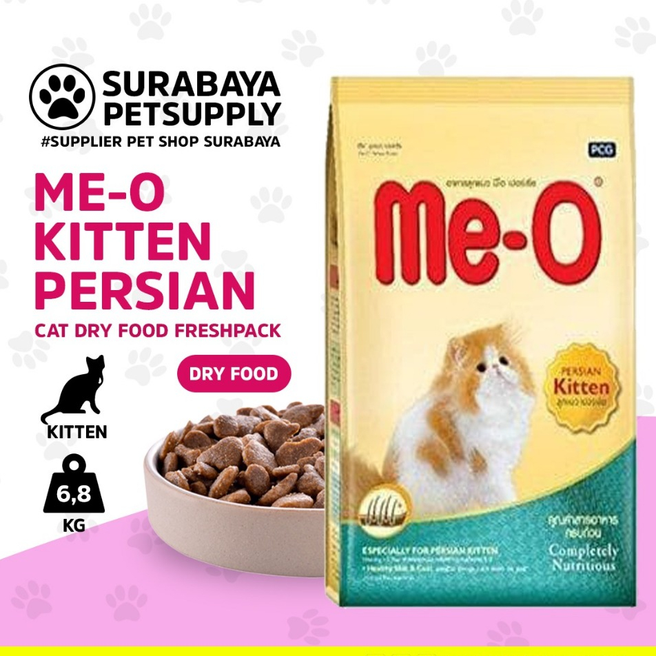 Meo Kitten Persian / Persia 6,8 Kg Dry Food - Makanan Kucing Kering Merk Me-o for all life stages ( 