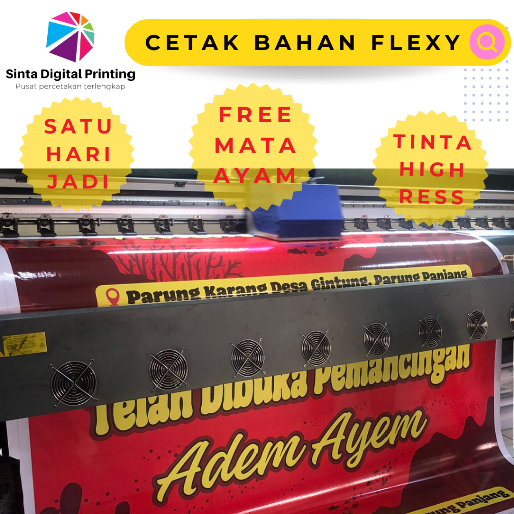 Cetak Spanduk Banner Bahan Flexi 280 Toko Kedai Sembako Madura