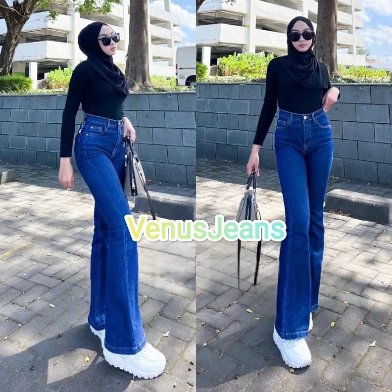 ART X99A HW Cutbray Jeans wanita  Celana Cutbray Strecth Flared  Strecth Premium