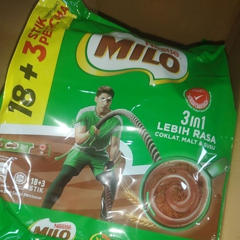 

Milo 3in1 18+3stik ( Stik Free) 1dus